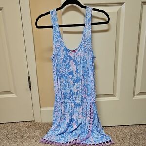 Blue And Purple Lilly Pulitzer Romper, Size XS, $25